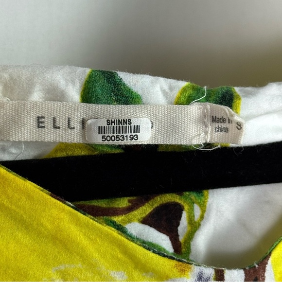 Ellison Yellow and Green Lemon Top Women’s Size S - Picture 3 of 5